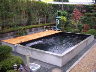 コンクリート水槽 池濾過